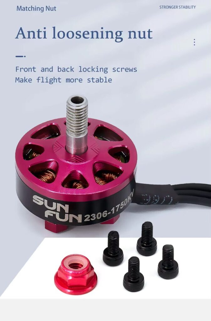 SF2306 motor matching nut stronger stability