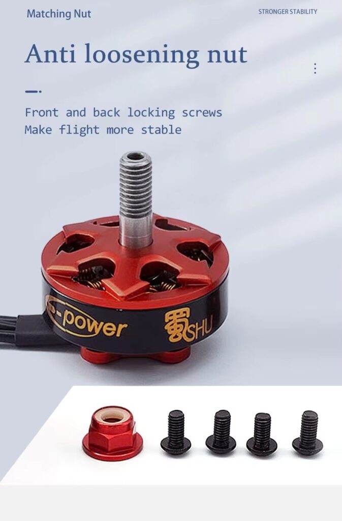 Shu2306 motor matching nut anti loosening nut