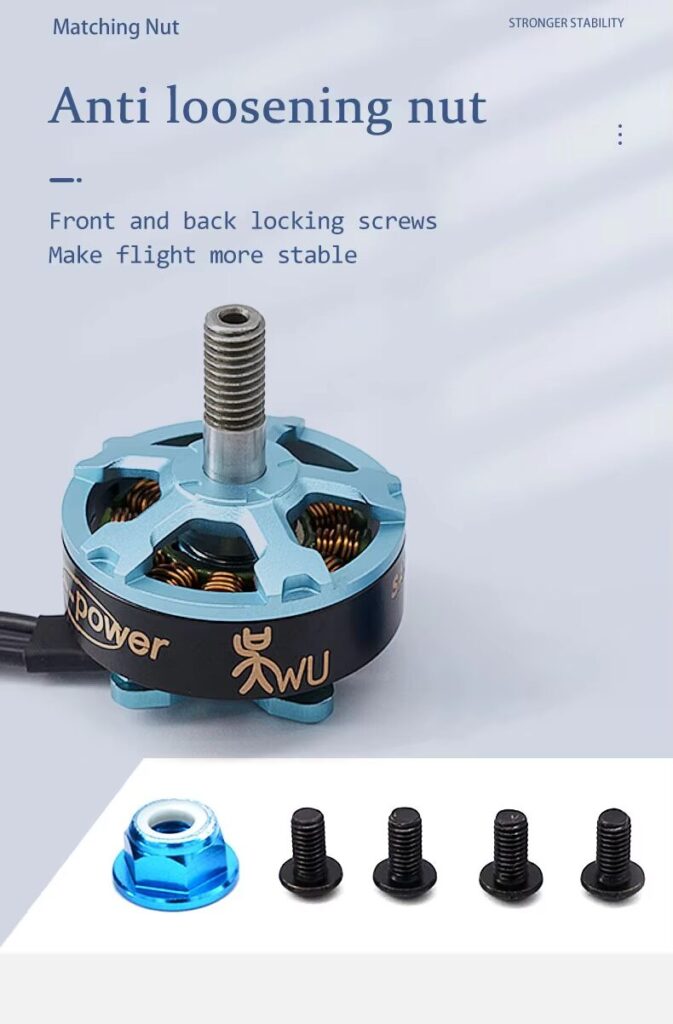 Wu2206 motor matching nut anti loosening nut
