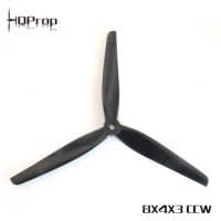 HQProp 8X4X3 black glass fiber nylon macroquad propeller