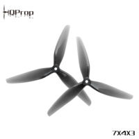 HQProp 7X4X3 light grey 2CW+2CCW polycarbonate 3-blade propeller