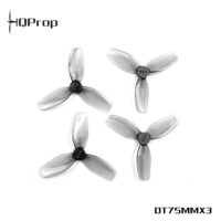 HQProp DT75MMX3 cinewhoop grey 2CW+2CCW polycarbonate propeller