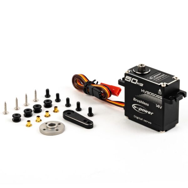 HV8050GS 50KG High Voltage Brushless Waterproof Digital Servo