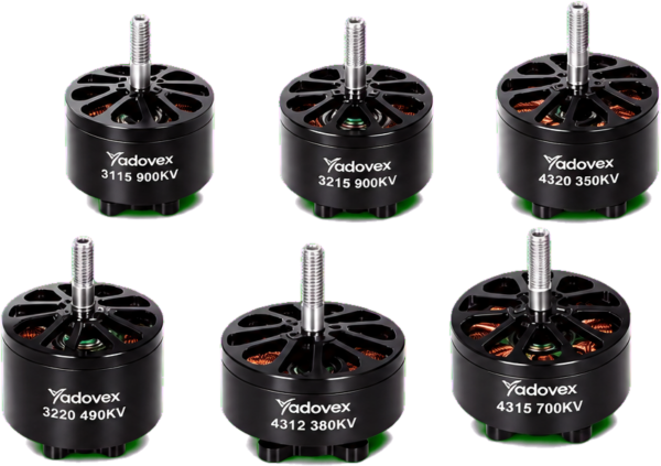 Brushless outrunner motors for drones and UAVs